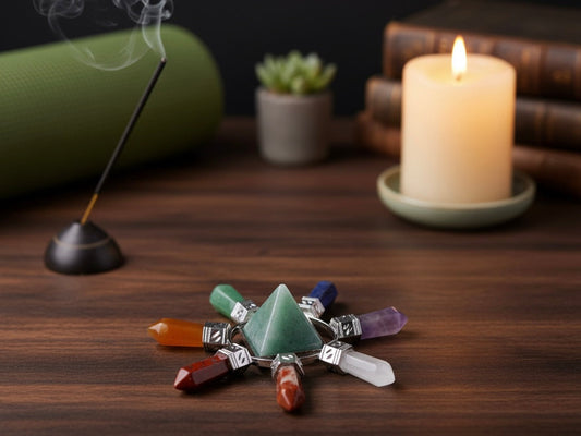 Chakra Crystal Set | Feng Shui Energy Grid for Meditation & Healing – Solumi