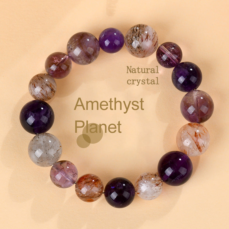 Fengshui bracelet | Natural amethyst planet energy  bracelet