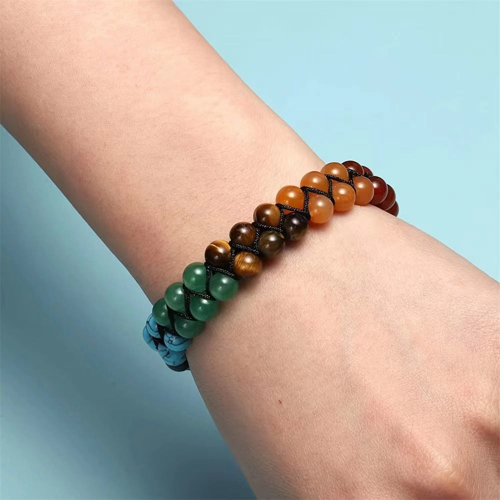 Fengshui Bracelet | 7 Chakra Multi-layer Yoga Bracelet Adjustable Woven Rope Chain