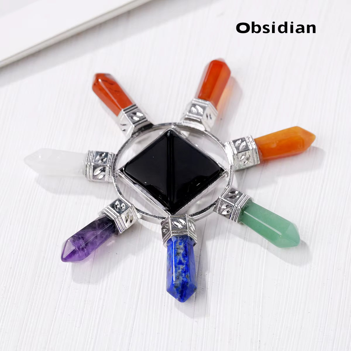 Feng Shui Zhen | Natural Crystal Chakra Sets Energy Clear Quartz