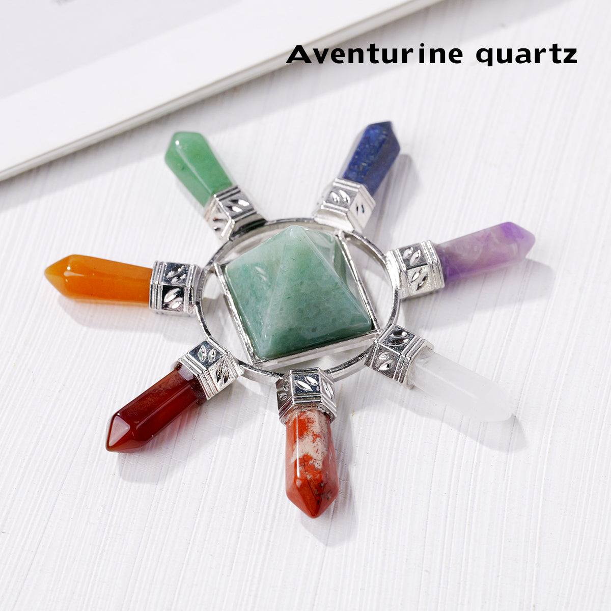 Feng Shui Zhen | Natural Crystal Chakra Sets Energy Clear Quartz