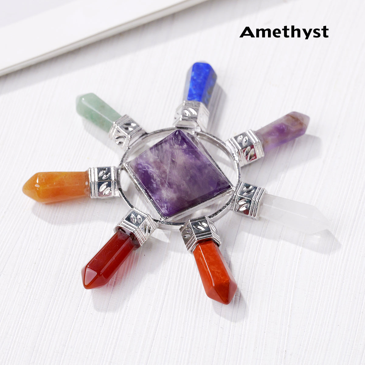 Feng Shui Zhen | Natural Crystal Chakra Sets Energy Clear Quartz
