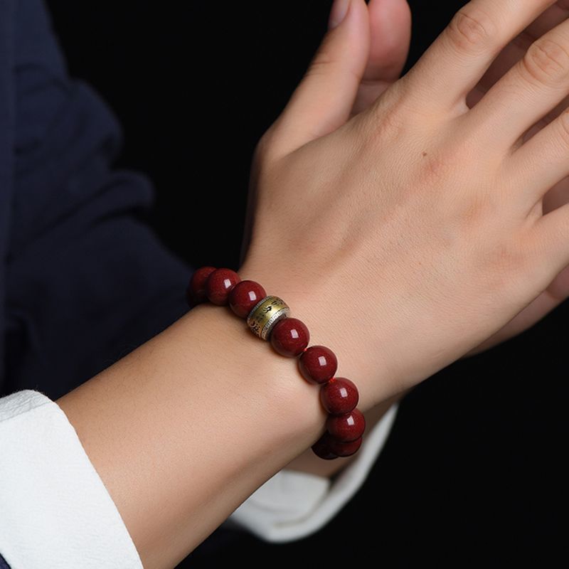 Feng Shui Bracelet | Natural Mineral Cinnabar Amulet Bracelet Twelve Zodiac Signs