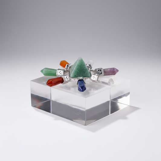 Feng Shui Zhen |  Natural Crystal Chakra Sets Energy  Clear Quartz