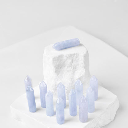 Fengshui | Natural Aquamarine Hexagonal Prism Crystal  Energy Gemstone