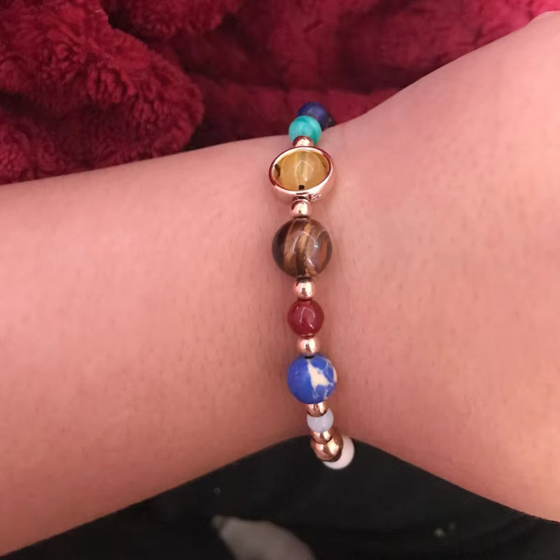 Cosmic Galaxy Solar System Bracelet