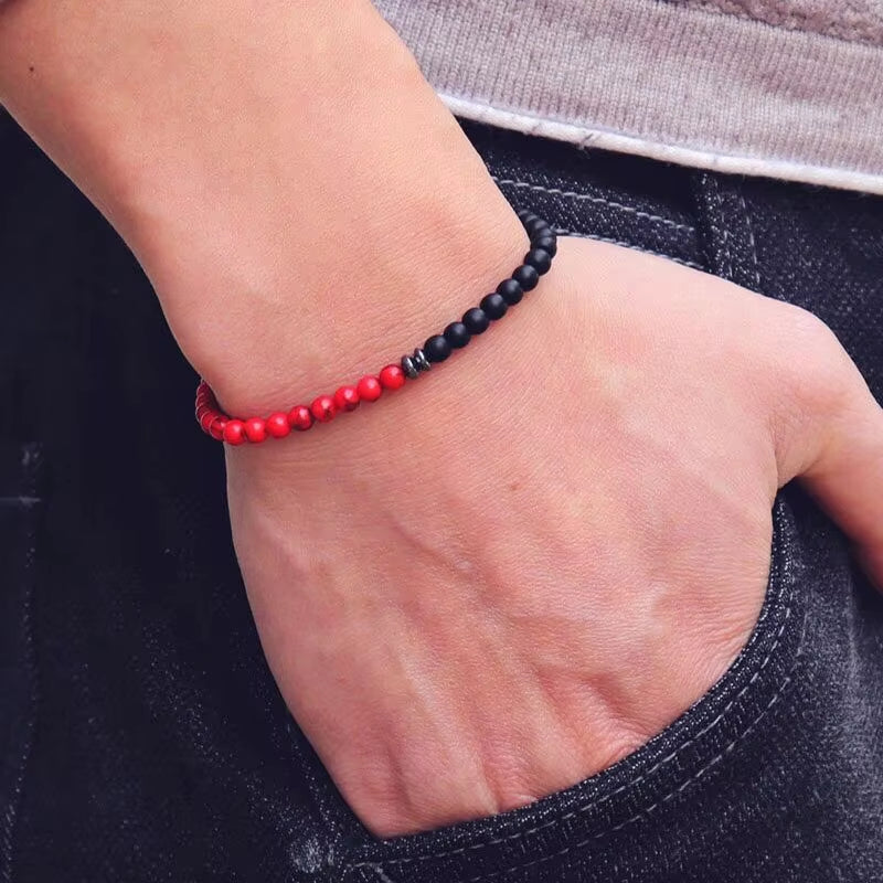 Fengshui Bracelet | 4mm Beads  Natural  Stone minimalist Braclet