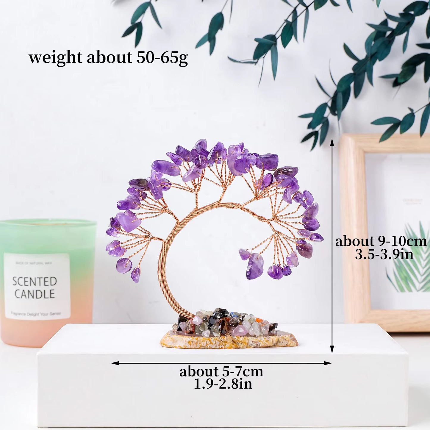 Fengshui Home Decor Money Trees | Natural Crystal Lucky Tree