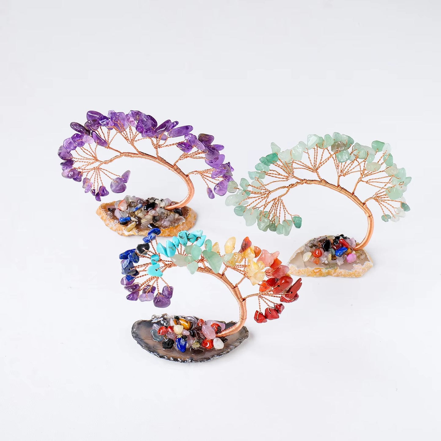 Fengshui Home Decor Money Trees | Natural Crystal Lucky Tree