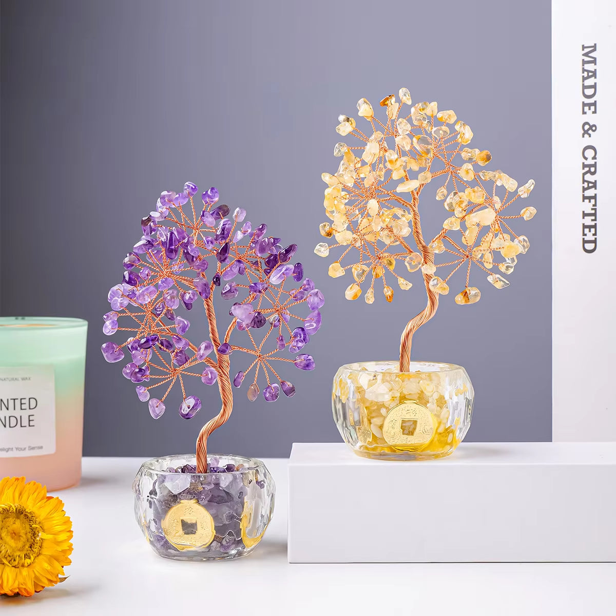 Feng Shui Decor for luck | Natural Stones 7 Chakra Healing Crystals