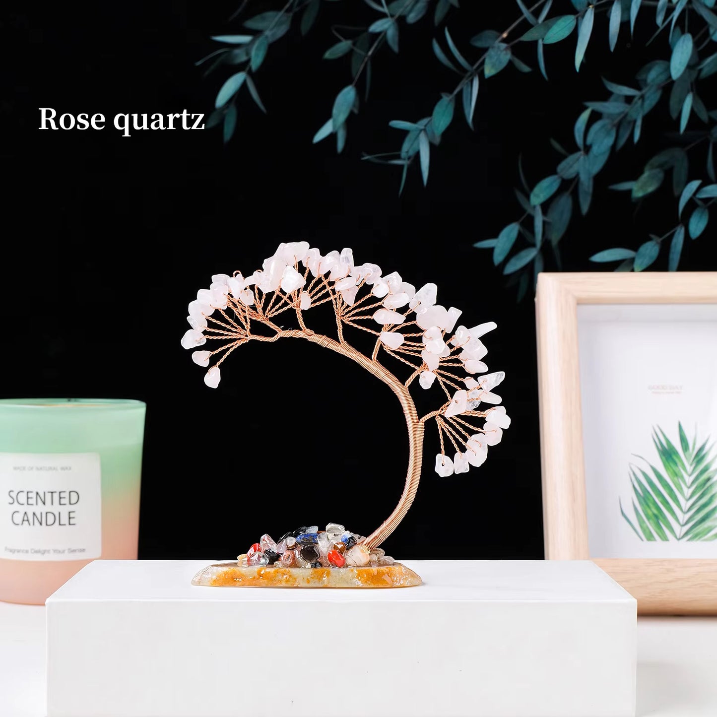 Fengshui Home Decor Money Trees | Natural Crystal Lucky Tree