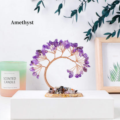 Fengshui Home Decor Money Trees | Natural Crystal Lucky Tree