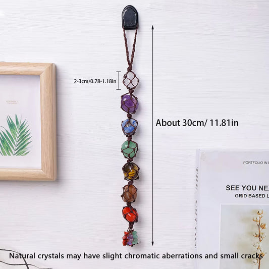 Fengshui Pendant For Healing | Natural Crystal Chakra Pendant  Energy Gem Decoration
