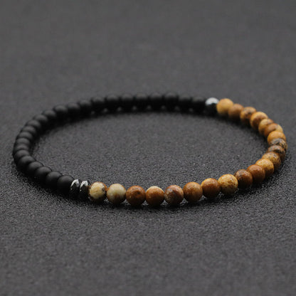 Fengshui Bracelet | 4mm Beads  Natural  Stone minimalist Braclet